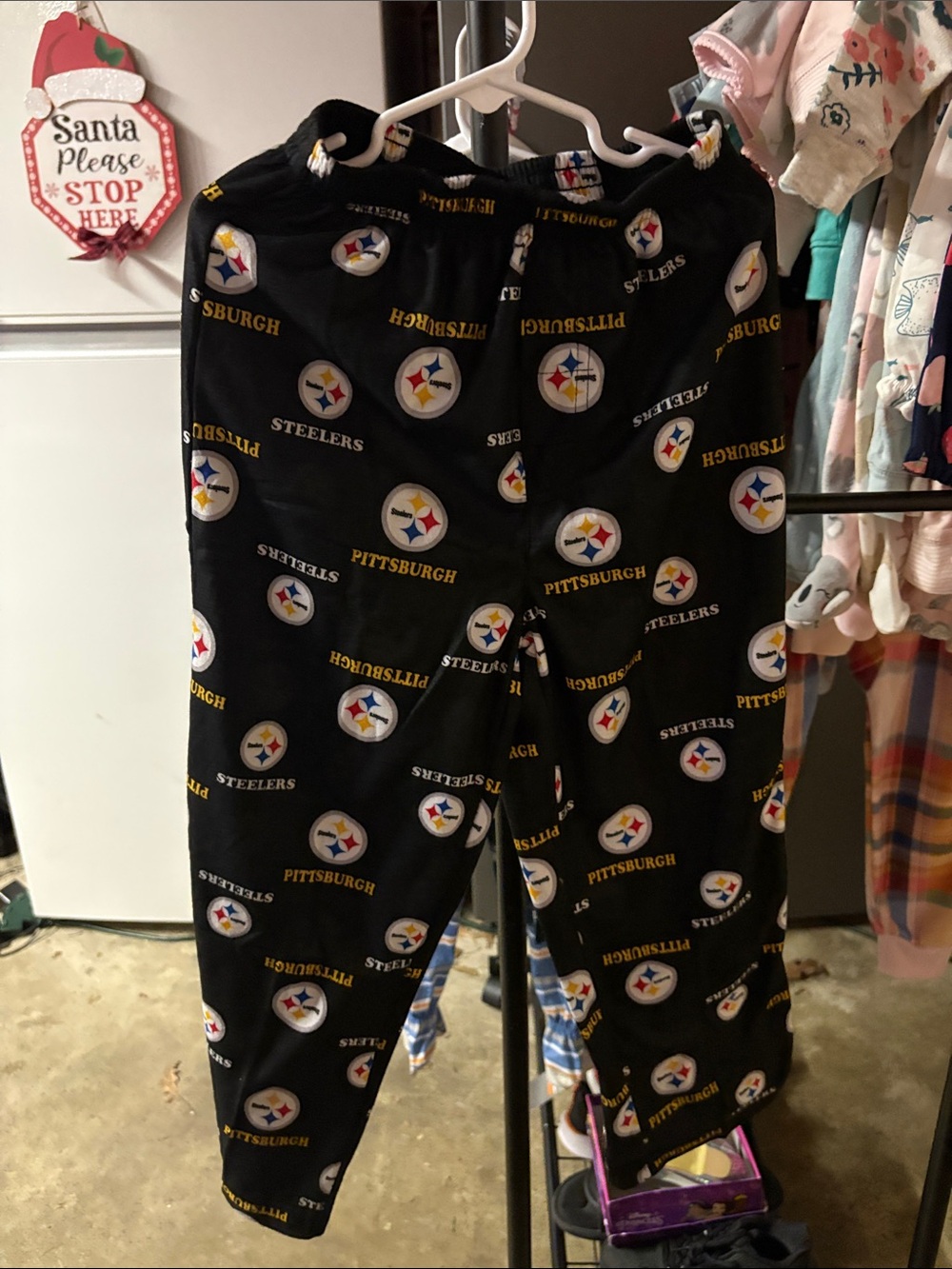 Nwt Pittsburgh Steelers Black Logo polyester pajama Pants